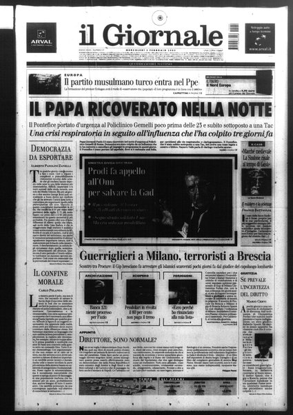 Il giornale : quotidiano del mattino